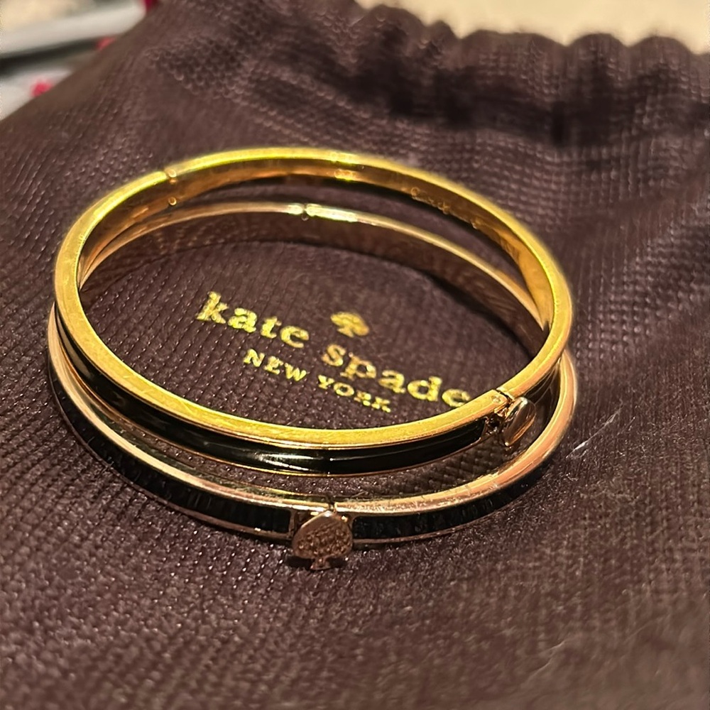 Kate Spade Gold and Black Clic Bracelet
